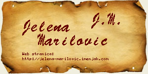 Jelena Marilović vizit kartica